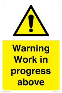 Warning Work in progress above